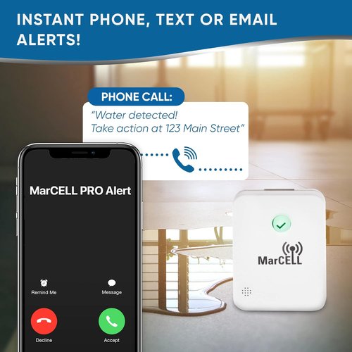MarCELL PRO - Professional Level Remote Temperature, Humidity & Power Monitor - No WiFi Needed (Uses Verizon Network) - RV, Network Room, Freezer, Home - Instant Phone Call Alerts - Made in The USA