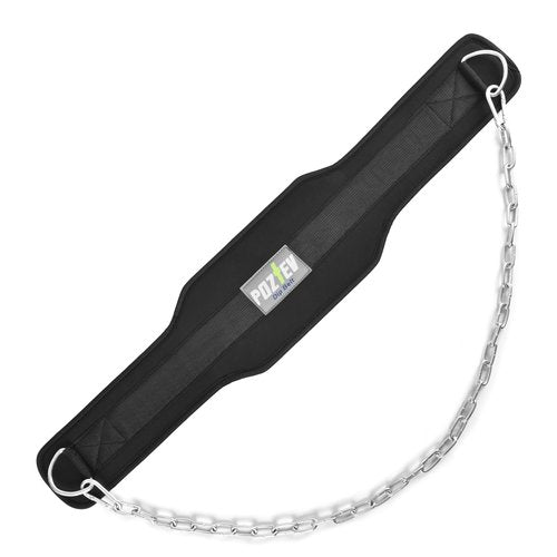 Dip Belt With Chain For Weight Lifting Optimal For Pull Ups Dips Squats Weightlifting Belt Squat Attachment Workout Dipping Belt - Unisex Gym Equipment