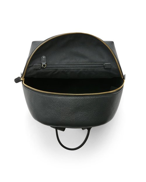 ECCO Medium Leather Backpack, Black