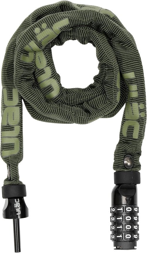 52ND Street Neo Chain Lock Combo, Resettable 4-Digit Combination Anti-Theft Bicycle Lock (Black)
