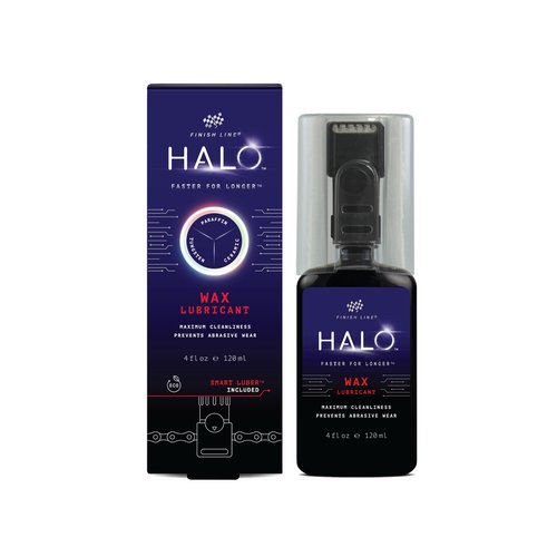 Halo Wax Bike Chain Lubricant | Premium Bicycle Care for Extended Drivetrain Performance Efficiency | Bottle with Smart Luber, 4 fl oz / 120 ml