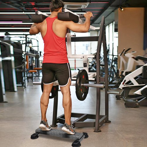 Lifeswell Steel Calf Raise Bar, Versatile Standing Calf Raise Machine, Wider Anti-Slip Solid Calf Block, Rounded Edge Design, Perfect for Calf Stretching, Squat, Foot Stretch, 800 lbs Capacity