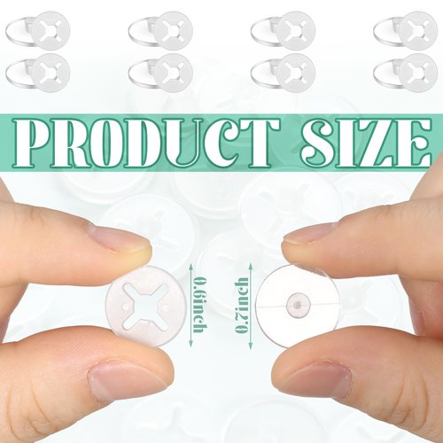 Wavwavw 12 Pcs Clear Running Bib Clips Race Number Buckle Fixing System Triathlon Race Bib Holder Running Fixing Clips Field Events Fastener Holder for Runners Marathon, Skating, Track (Clear)