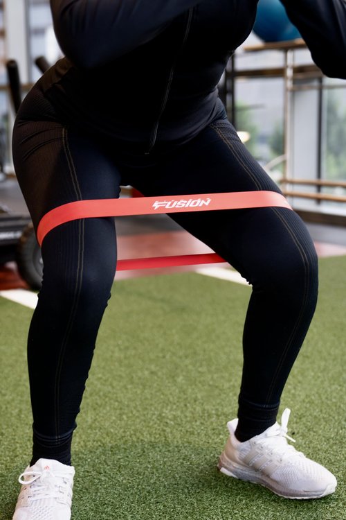 Fitness Fusion Resistance Loop Exercise Bands Set of 5 – Durable Bands with 5 Resistance Levels, Non-Slip Design, Comfortable on Skin, Includes Carry Bag – Home and Gym Workouts for Women and Men