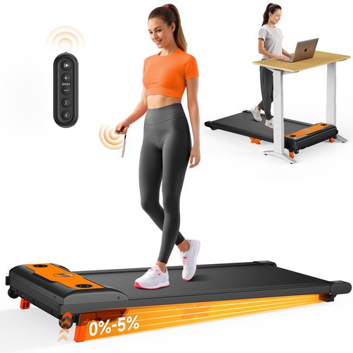 TINEF Walking Pad Treadmill, Small Portable Treadmill With Wheels for Home and Office, Move and Store, 265 LBS Capacity