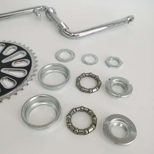 2”Cup Wide Pedal Crank Kit, One-Piece Crank, for 2- Stroke Motor,Gas Motorized Bicycle 48cc/66cc/80cc