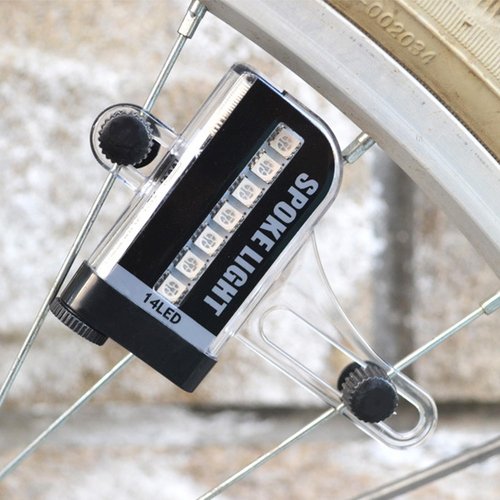 Bike Wheel Lights - LED Waterproof Bicycle Spoke Tire Light with 32-LED and 32pcs Changes Patterns Bicycle Rim Lights for Mountain Bike/Road Bikes/BMX Bike/Hybrid Bike