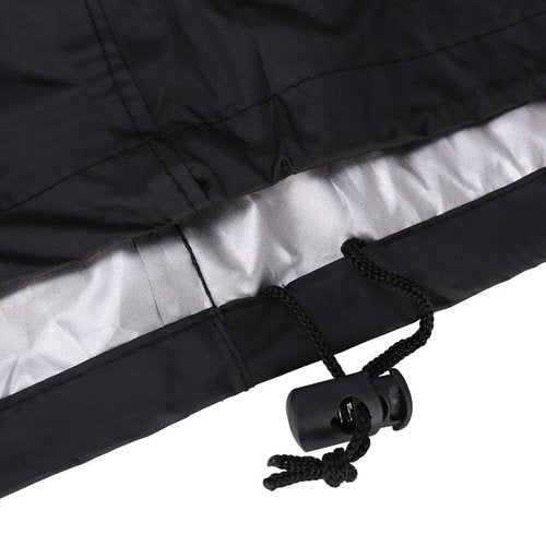 Exercise Bike Cover, Upright Cycling Protective Cover Stationary Bike Cover for Indoor & Outdoor, Dustproof Waterproof Fitness Bicycle Cover with Drawstring, Black, 56x49x23 In