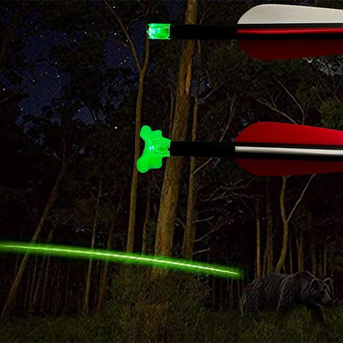 sntxmy 6PCS Lighted Nocks for Crossbow Arrows, with 0.285/0.297/0.300/0.305 in Adapter, Bushings with ON/Off Switch LED Arrow Nocks