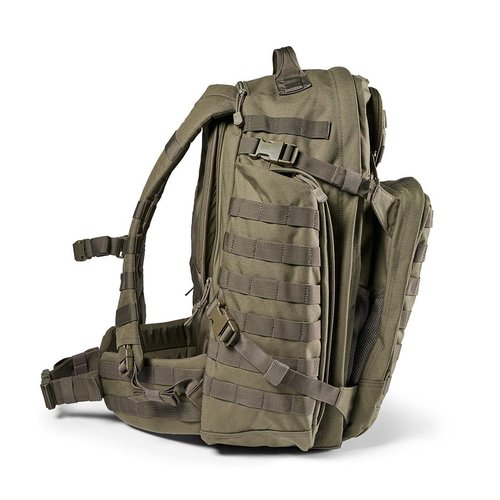 5.11 Tactical Backpack, RUSH 72 2.0 Military Survival Molle Back Pack with Laptop Compartment, Large, 55L, Ranger Green, Style 56565ABR