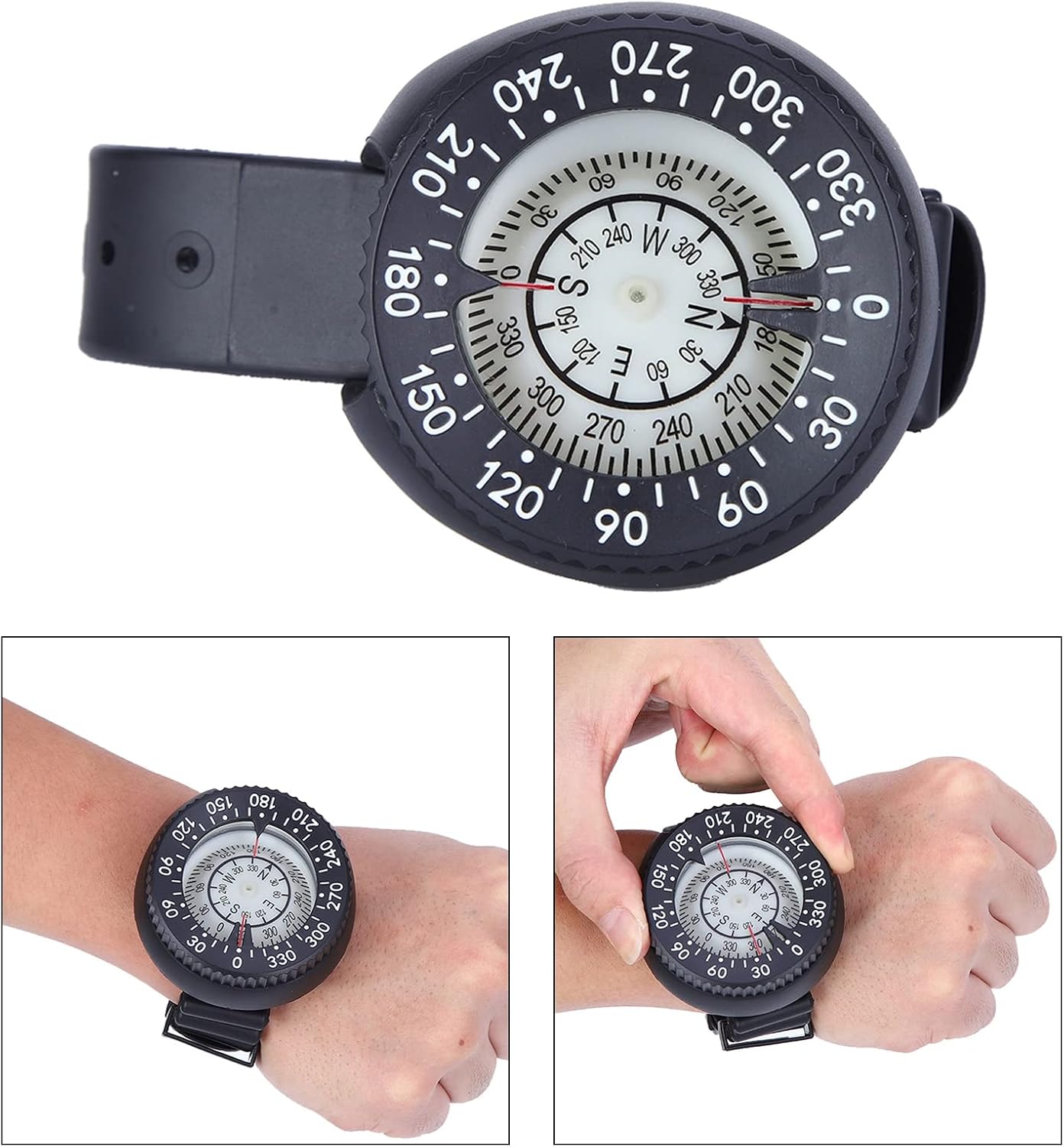 Waterproof Diving Wrist Compass for Scuba Divers - Durable Underwater Navigation Compass