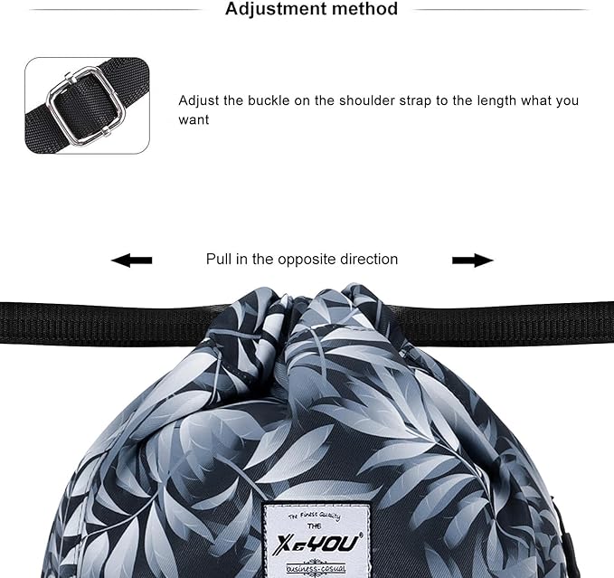XEYOU Drawstring Sports Backpack Lightweight Gym Yoga Sackpack Shoulder Rucksack Casual Outdoor Daypack for Women and Men