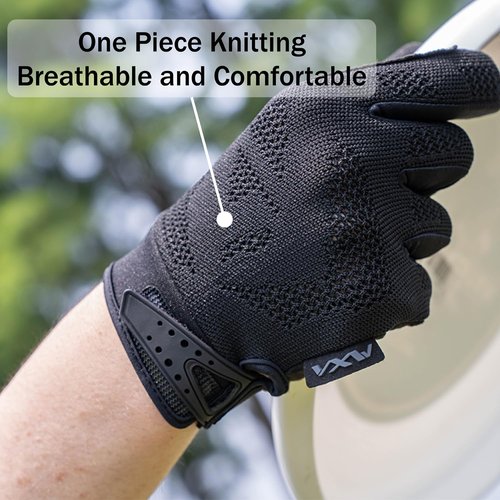 VXW Flying Disc Wear Resistant Full Finger Outdoor Training Gloves Breathable Non-Slip Fitness Riding Gloves MTB Cycling Gloves（Media
