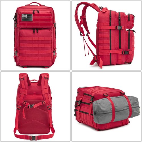 G4Free 45L Military Tactical Backpack 3 Day Assault Survival Molle Pack Bug Out Bag Travel Fishing Backpack Rucksack