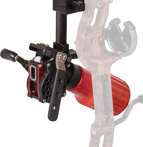 Cajun Winch Pro Reel Bowfishing Kit - Ultimate Bundle Including Winch Pro Reel, 25 Yards of 250 lbs. Line, 2 Arrows W/Piranha Points, Slides, Stops, and Brush Fire Arrow Rest