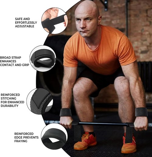 Heavy Duty Wrist Straps For Weightlifting ProfessionalGym Wrist Strapss For Men and Women Gym Wrist wraps for deadlifting (PAIR) Lifting Wrist Straps For workout