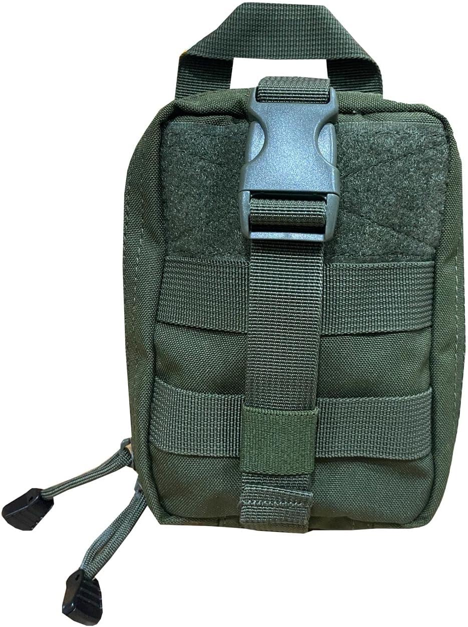 Rescue Essentials Compact IFAK Rip-Away Pouch – Tactical Medic First Aid Pouch with Molle Capability and Rip Away Panel