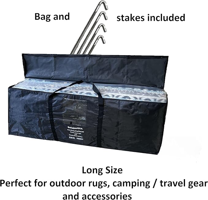 BalajeesUSA Outdoor Rugs–9x18 Plastic Patio Decor Green, Orange, Durable and Affordable Recycled Straw Picnic All-Weather and Waterproof Reversible Camper Awning mats 7742