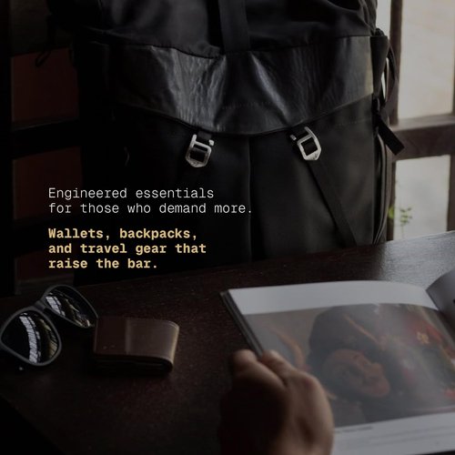 The Frenchie Co. - Anti-Theft Speed Backpack - Slim Minimalist Design - Hidden Zippers and Cut-Resistant Ballistic Nylon Construction - Secure Travel and Everyday Carry