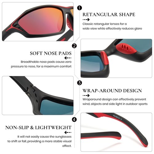 Polarized Sunglasses Men Fishing Floating Glasses UV400 Wraparound Water Sports Goggles 1071