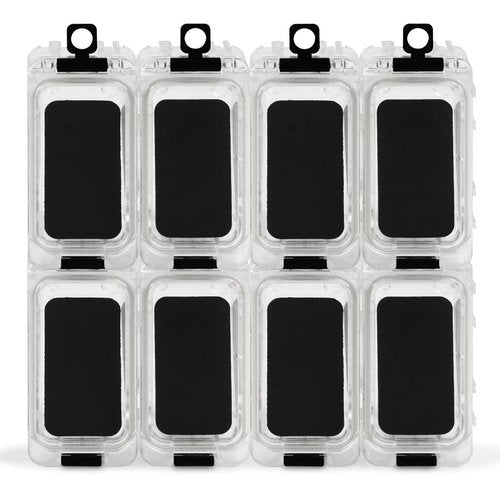 Dovesun Small Fishing Tackle Box Organizer Assembly Fishing Tackle Box Organizer Tackle Tray with Magnet Transparent 8PCS