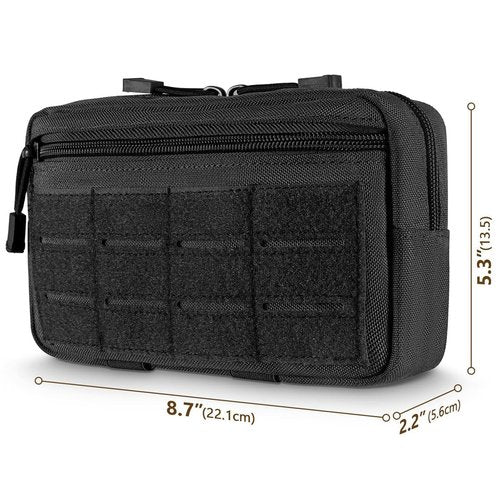 HOUSON Molle Tactical Bag, Belt Bag Pouch Utility Tactical Cell Phone Bag EDC Pouch for Running, Cycling