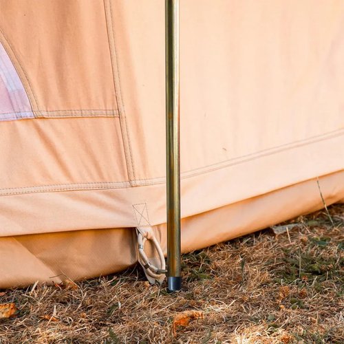 DANCHEL OUTDOOR Short Guy Poles for Canvas Bell Tent Camping, Windproof Galvanize Steel Durable Yurt Tent Pole Glamping Gear Accessories, 11PCS