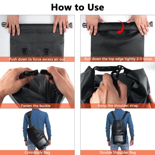 JXE JXO 15L Waterproof Faraday Dry Bag for Electronic Device Security | Military-Grade EMP & RFID Signal Blocking, Anti-Tracking & Hacking Protection, Data Privacy Shield for Mobile Devices （Matte）