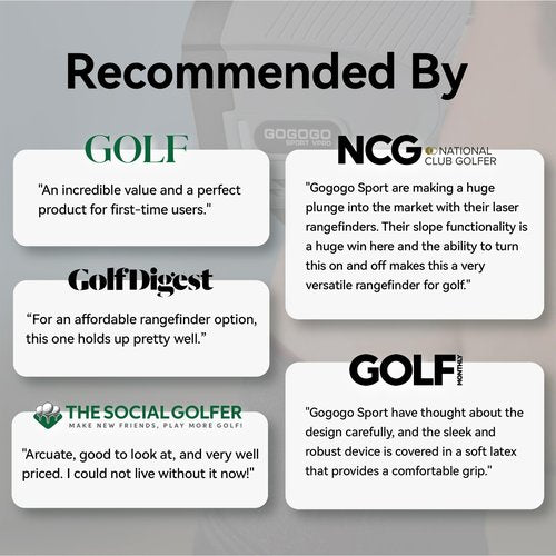 Gogogo Sport Vpro Gen 2 Golf Laser Rangefinder, Ultra-Clear Optics with 99% Transmission Lens OLED Display, Dual Power Sources, FlagLock/Slope/Magnetic/Lightweight (Gen 2)
