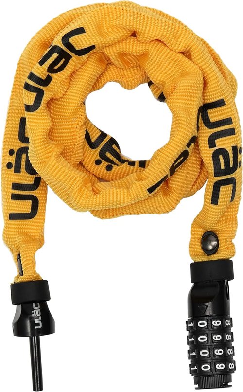 52ND Street Neo Chain Lock Combo, Resettable 4-Digit Combination Anti-Theft Bicycle Lock (Black)