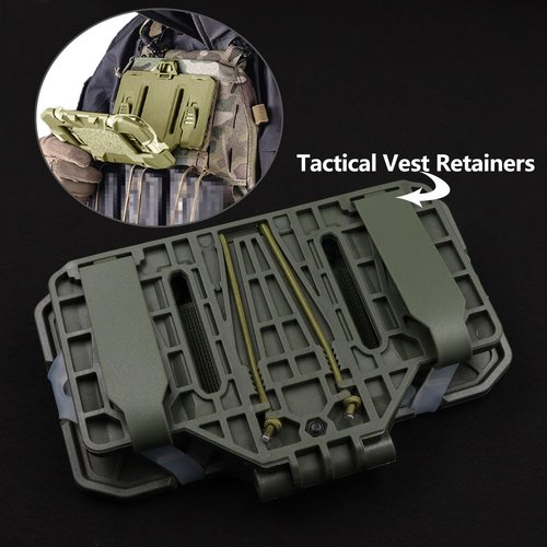 LThyzszb Tactical Plate Carrier Phone Mount Airsoft Vest Phone Holder Universal Phone Chest Mount for Screen Size 4.7"-6.7" (Army Green)