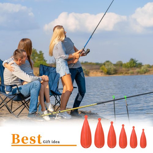 6 PCS Fishing Practice Plugs 6 Sizes Bait Casting Practice Plug Soft PVC Bait Casting Plug Practice Plugs Weight Casting Plug for Kids Improving Casting Skills Orange