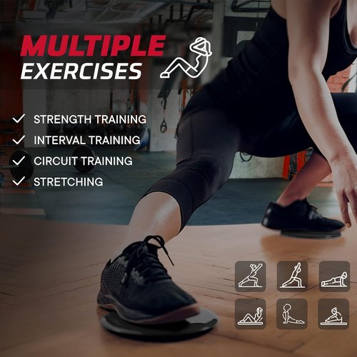 Celebrita Pair of Gliding Discs Core Sliders Ab, Back, Hip, and Leg Exercise Gear for Gym, Home, Yoga, Pilates | Strengthen Abdomen, Burn Fat, Improve Balance