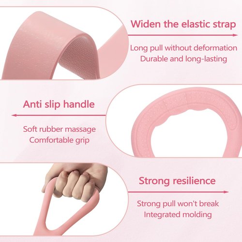 Yitexin 3 Pcs Figure 8 Resistance Band, Stretch Bands for Exercise, Stretch Strap for Arm Shoulder Back Chest Stretching, Elastic Rope Stretching Bands for Physical Therapy
