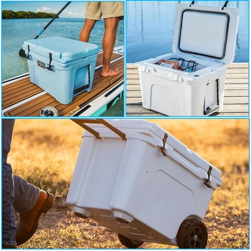 Bleigeeh Cooler Lid Latches Replacement,2 Pack Cooler T-latches Compatible with Yeti Hard Coolers & Other Related Coolers, More Hard Durable Rubber & Ergonomically Improved Design