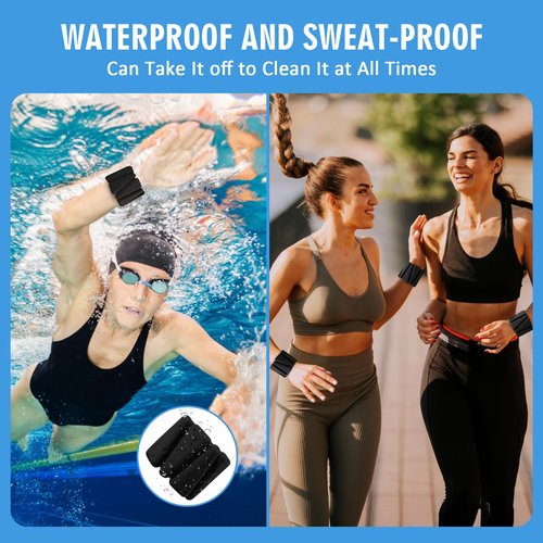 Sdoap Wrist Weights Set of 2, Adjustable Wrist Ankle Weights for Women and Men, Silicone Weighted Bangles for Walking Yoga Pilates Running Dance Gym 2lb(Pink)