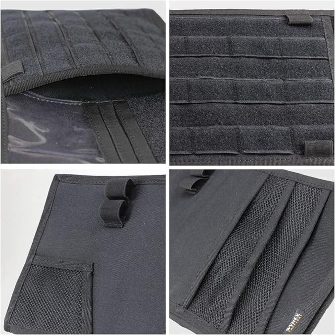 WYNEX Molle Visor Panel Organizer, Tactical Car Sun Visor Cover Molle Webbing Compatible Vehicle Visor Storage Holder Pouch