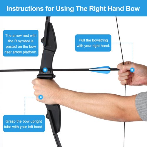 NorthSpoor Recurve Bow and Arrow Set，Takedown Recurve Bows Archery for Adults Left and Right Hands 40lbs Archery Set