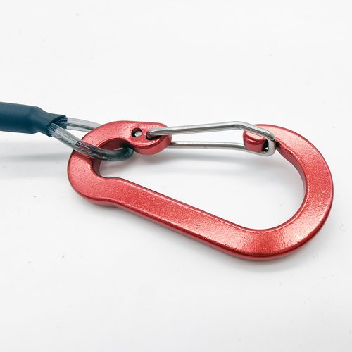 Coiled Lanyards for Camping, Hunting, Kayaking, Hiking Fishing Equipment Pliers Tools, Black 4pcs