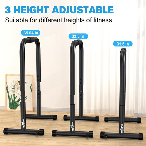 RELIFE Power Tower Pull Up Bar Station Workout Dip Station for Home Gym Strength Training Fitness Equipment,400LBS