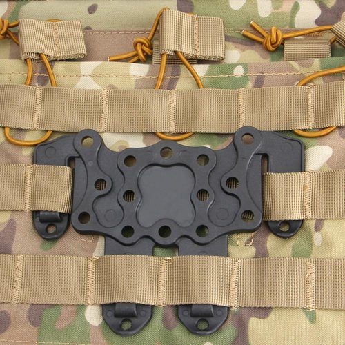 Polymer Molle Holster Adapter, Holster Hanger Platform Attachments Gear (Black)