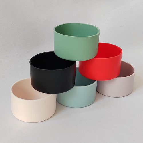 IOXXL 6Pcs Silicone Cup Boots for Water Bottle Fits Stanley/Hydro Flask/Simple Modern/Yeti/Owala, 2.8-3.1in Width Bottom Protector Cover Sleeve (6 Colors)