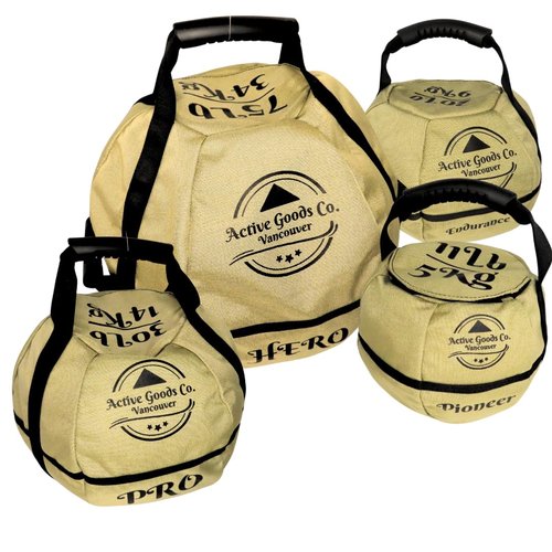 ActiveGoodsCo. Kettlebell Sandbag for fitness workout, different sizes 11Lb to 75lb. Visit to see the options… (May Vary, 2pack 30lb no weight)
