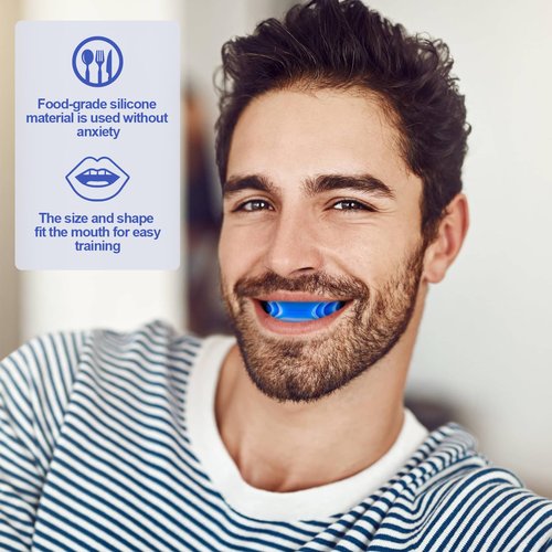 YILIMZ 3PCS Jaw Trainer With 3 Resistance Levels - Silicone Exerciser for Men & Women, Activating Tightening Strengthening Facial Muscles, Jawline Workout and Face Exerciser