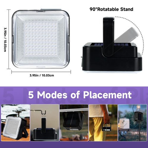 Rechargeable UV Black Light, 60W 5000mAh Dimmable UV Light, 100 LED 395nM LED Ultraviolet Blacklight, for Dog Cat Pet Urine Stains Detection, Bed Bug, Scorpions, Bedroom, Camping, Outdoor
