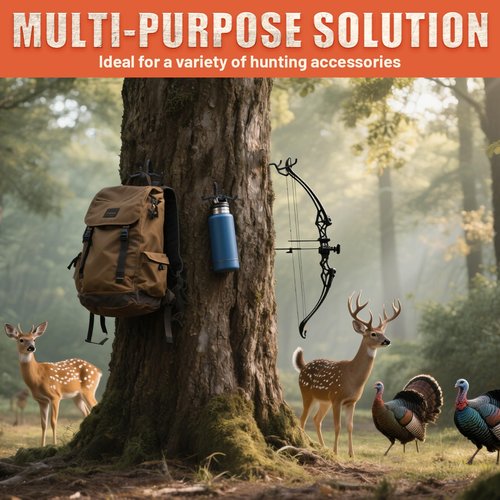 MSSOHKAN Tree Stand Bow Hanger Portable Triple Hook Screw-in Accessory Hook Outdoor Hunting Accessories 3 Packs