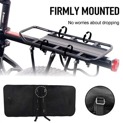 Bike Panniers Rear Rack Bag, 28L Large Capacity Water-repellent Bicycle Saddle Bags, Sturdy and Wearable Bicycle Trunk Bag with Reflective Trim for Grocery Shopping Commuter Long Cycling Trip