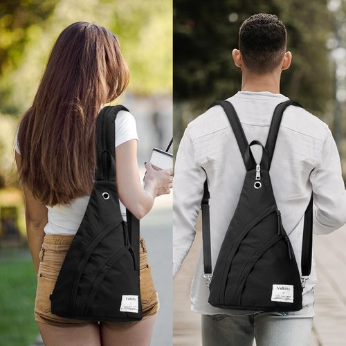 Vulkitty Sling Bag Crossbody Daypack for Men & Women Shoulder Bag for Hiking, Travelling, outdoors, Sports, Cycling, Casual