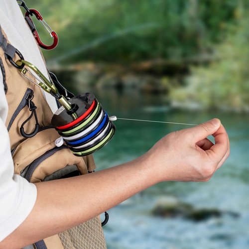 pullther fishing Tippet Holder,3 PCS Fly Fishing Tippet Holder,Aluminum,Fly Fishing Accessories for Leaders and Tippets Dispense.