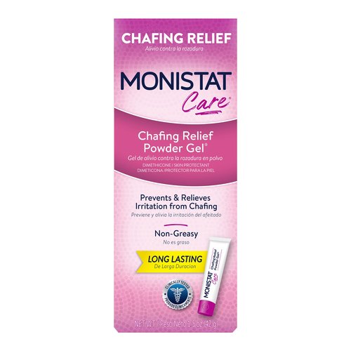 Monistat Chafing Relief Gel 4 Pack 1.5 Oz & 1 Pack 1.5 Oz Anti-Chafe Protection
